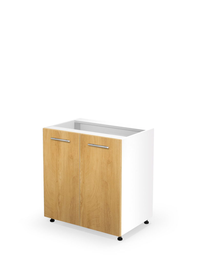 VENTO D-80/82 lower cabinet, color: white / honey oak