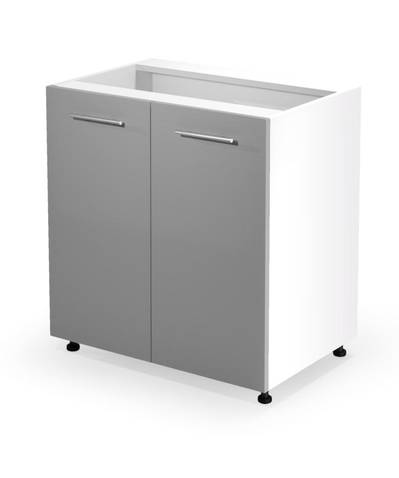 VENTO D-80/82 lower cabinet, color: white / light grey