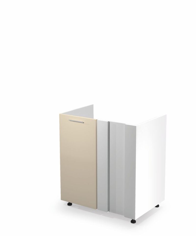 VENTO DK-80/82 corner sink cabinet, color: white / beige