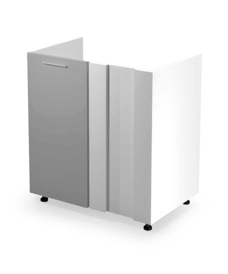 VENTO DK-80/82 corner sink cabinet, color: white / light grey