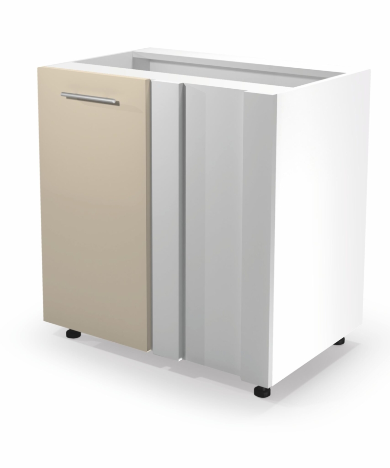 VENTO DN-100/82 corner lower cabinet, color: white / beige