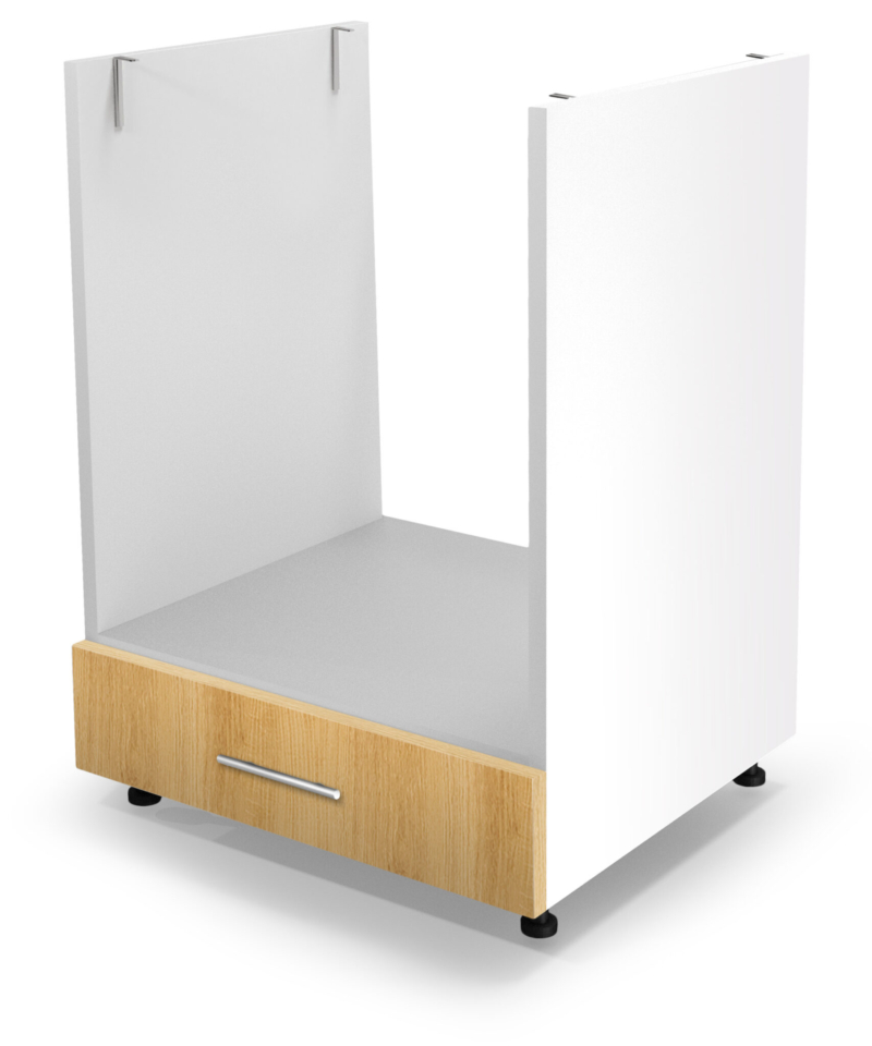VENTO DP-60/82 cargo cabinet, color: white / honey oak