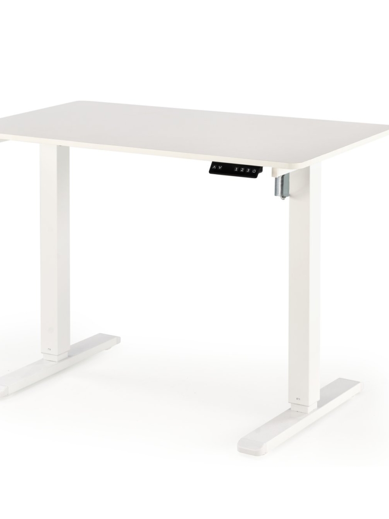 B53 desk with adjustable height, white