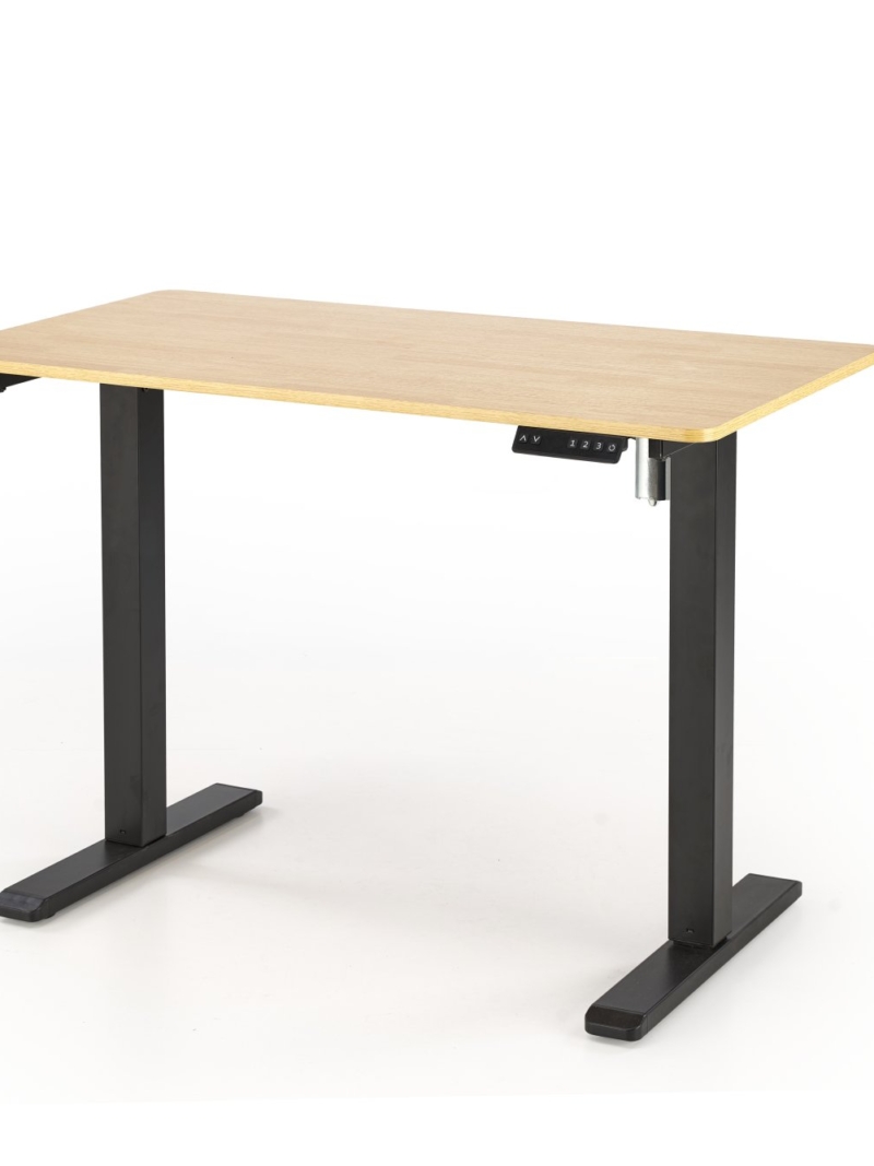 B53 desk with adjustable height, artisan oak / black