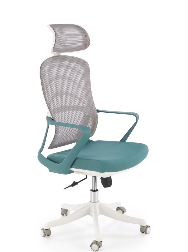 VESUVIO 2 office chair, turquoise / white