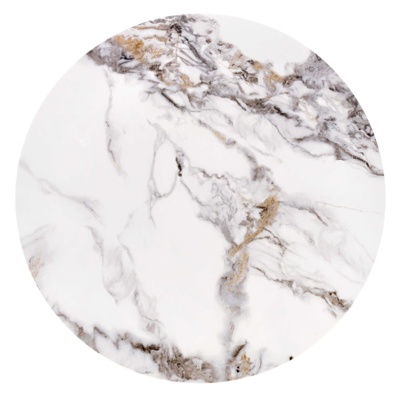 FORMOSA set of 2 coffee tables, white marble - Image 5