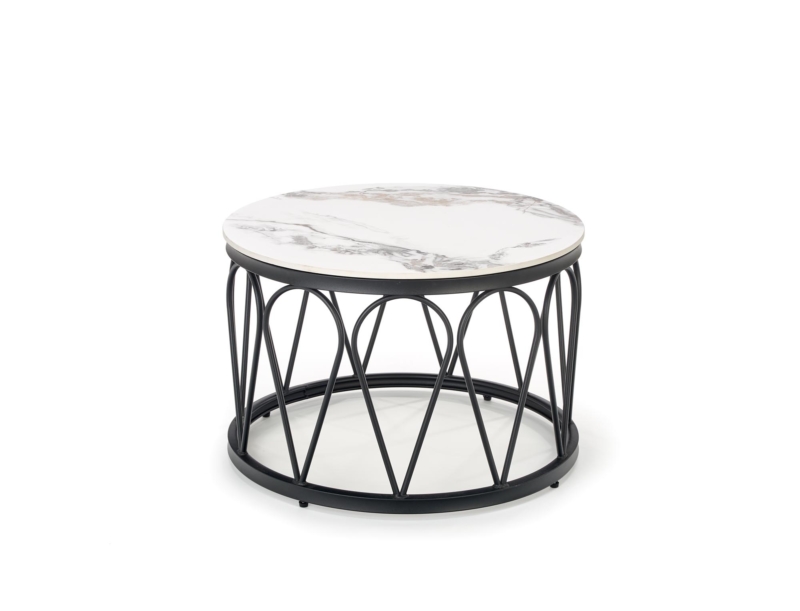 FORMOSA set of 2 coffee tables, white marble - Image 8