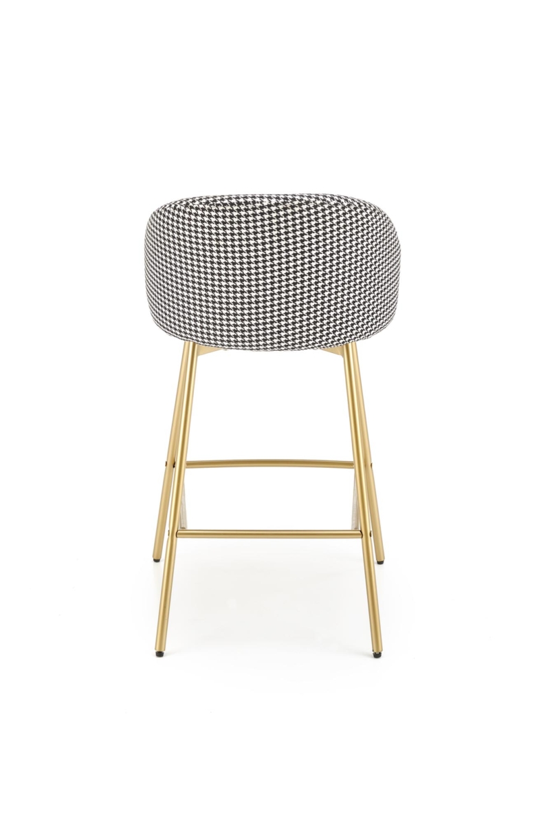 H113 bar stool, black / white - Image 3