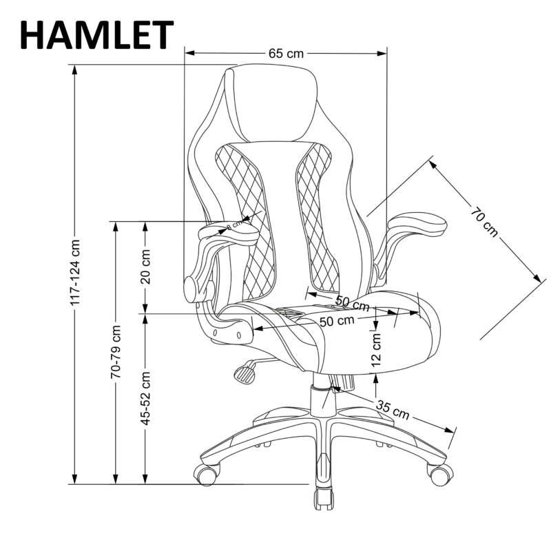 HAMLET chair color: black / grey - Image 6