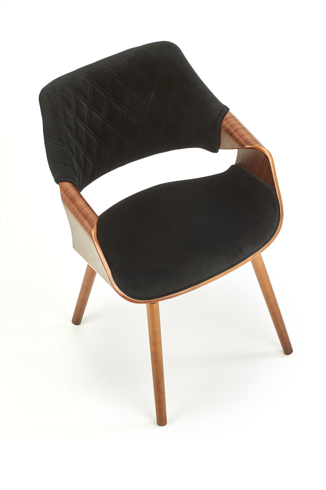 K396 chair, color: walnut / black - Image 5