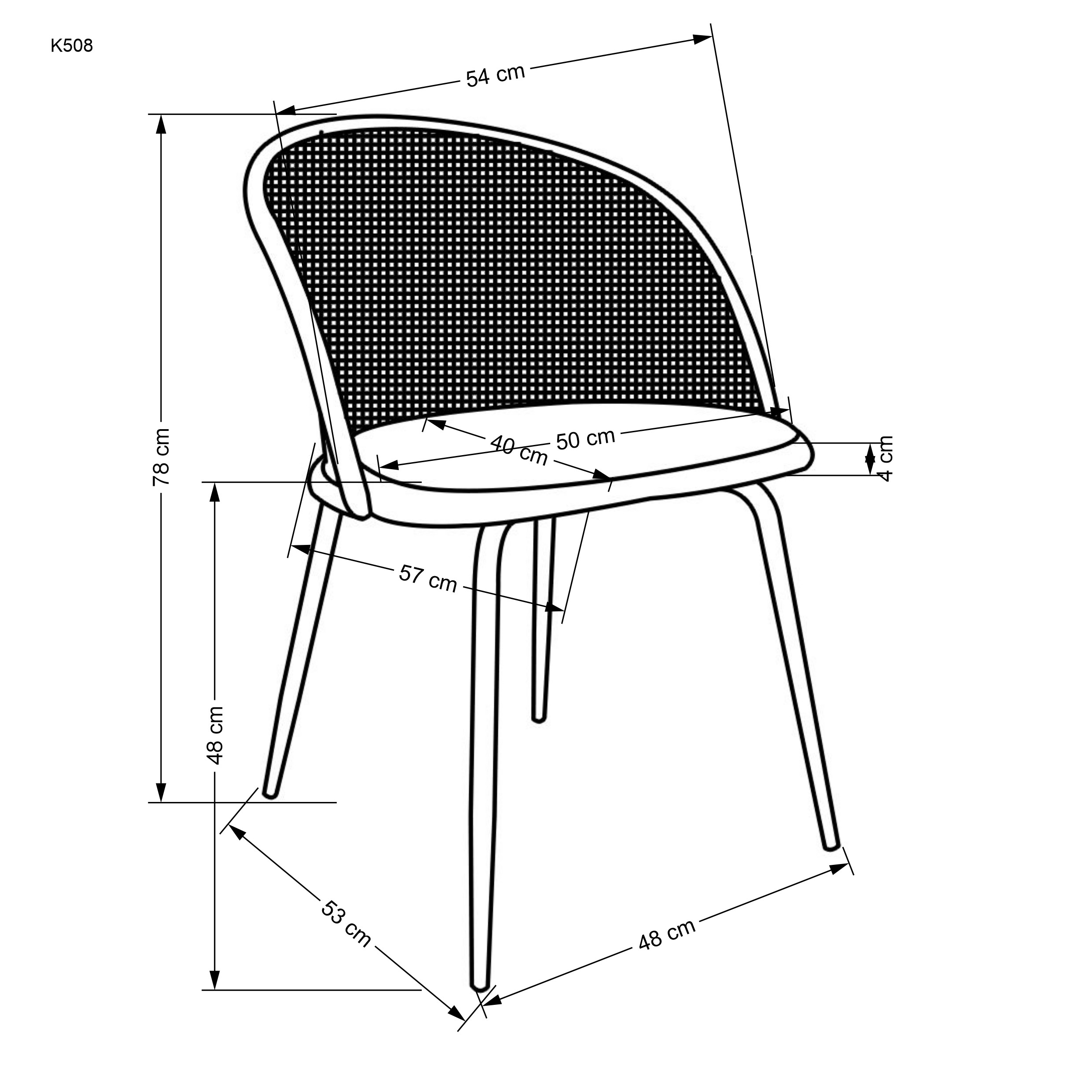 K508 chair grey - Image 4