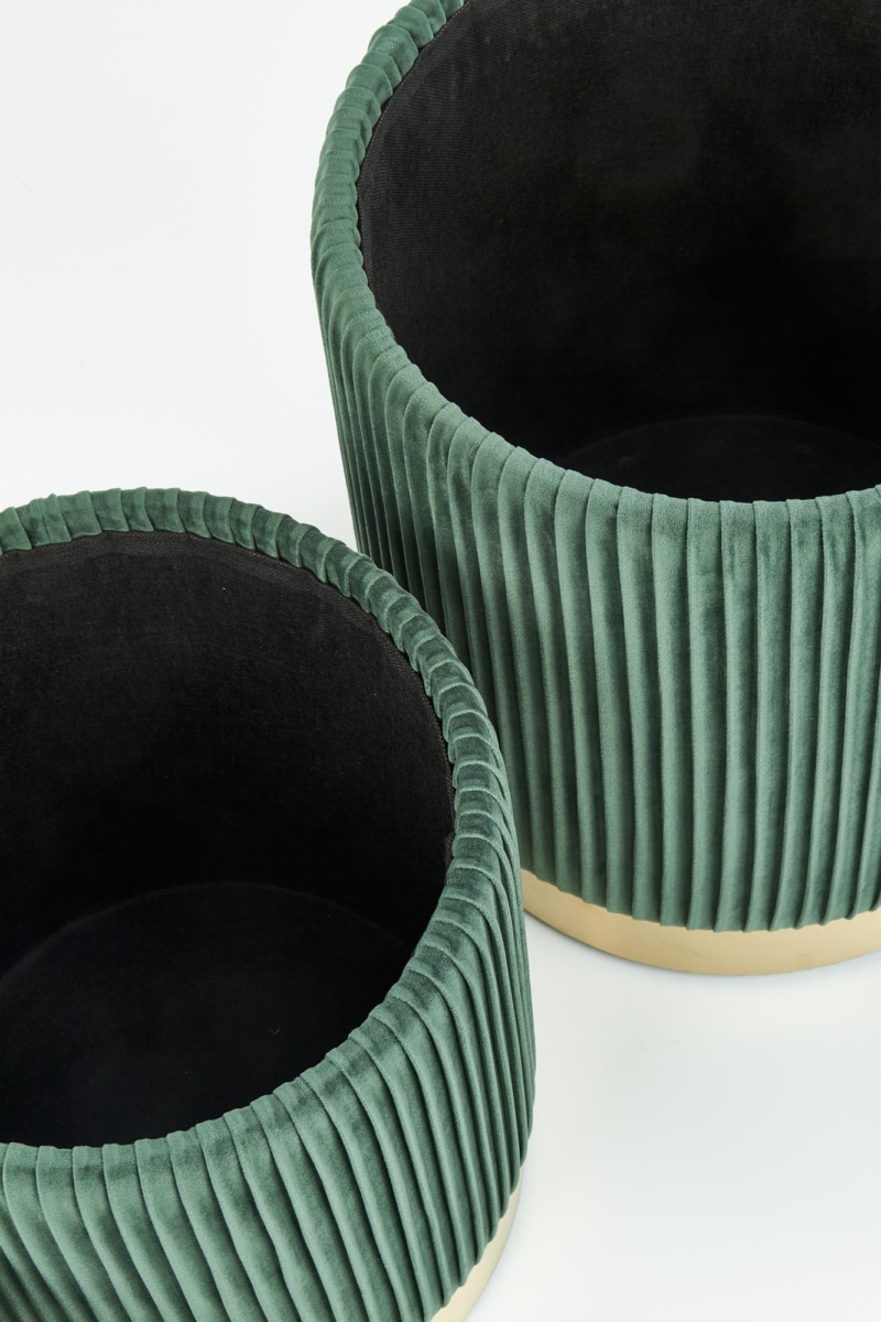 MONTY set of two stools: color: dark green - Image 4