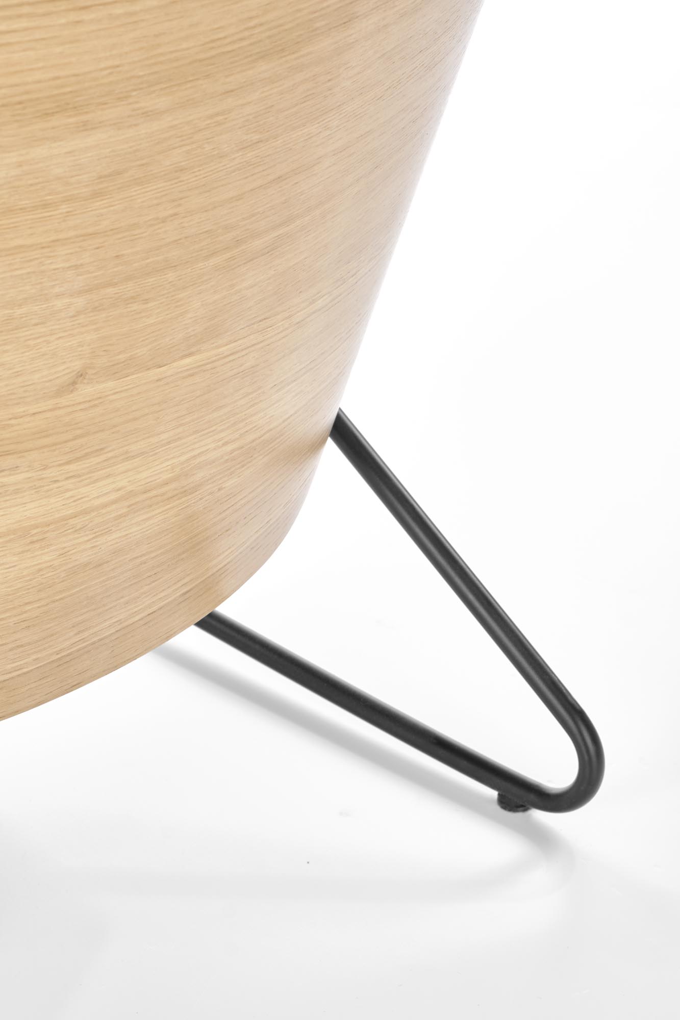 CHILLOUT leisure armchair dark grey / natural oak, legs - black - Image 11