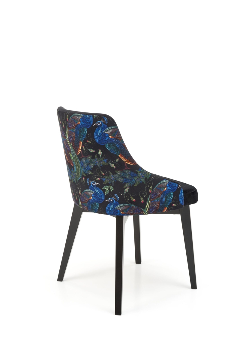 TOLEDO 3 chair, color: quilted velvet Karo 4 - MONOLITH 37 - Image 4