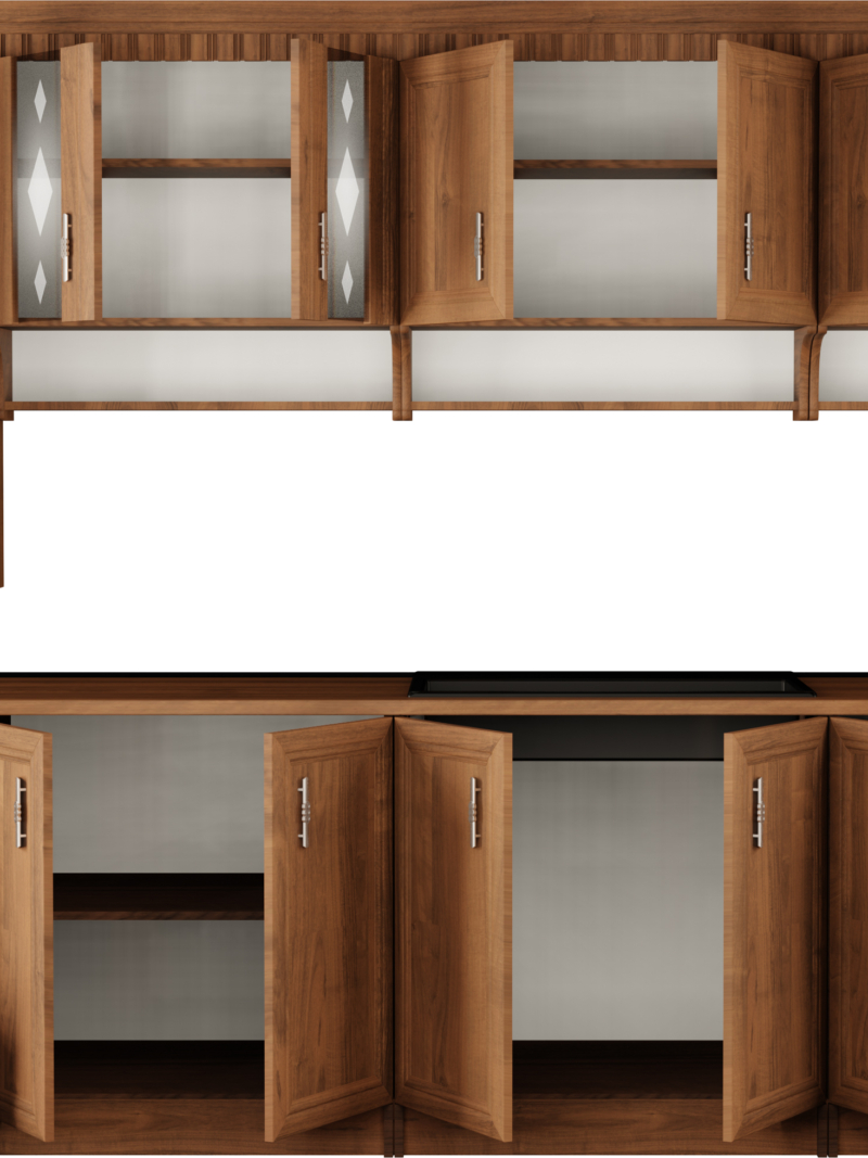 Alternative view of Köögimööbel MARGARET 3 - pähkel