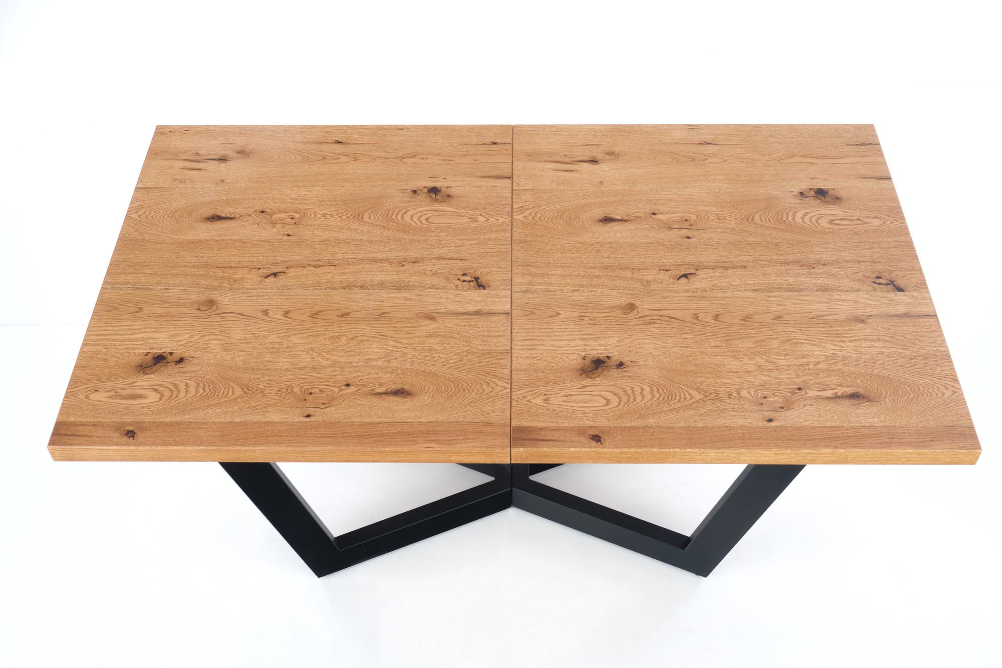 MASSIVE extension table, color: light oak / black - Image 4