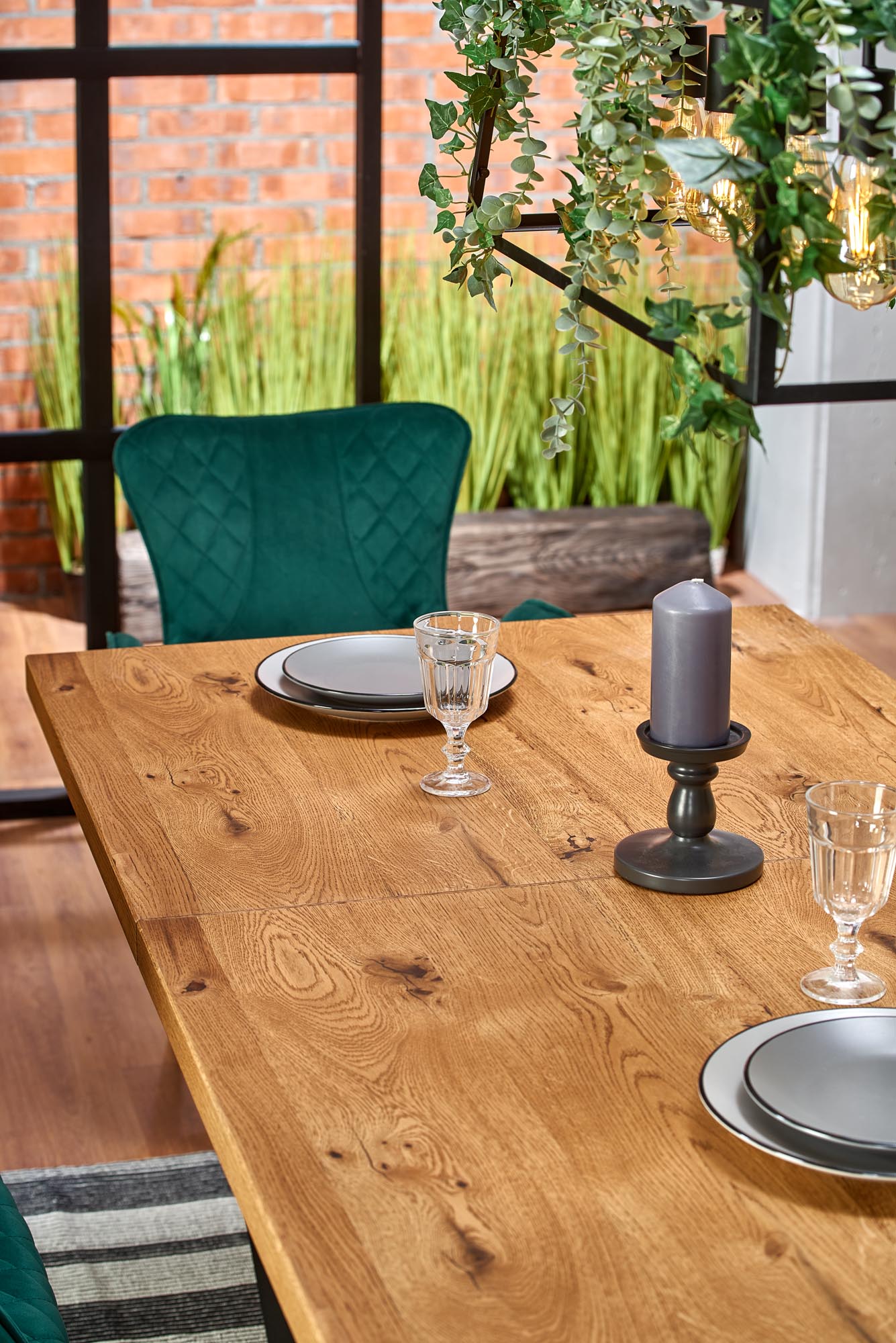 MASSIVE extension table, color: light oak / black - Image 7