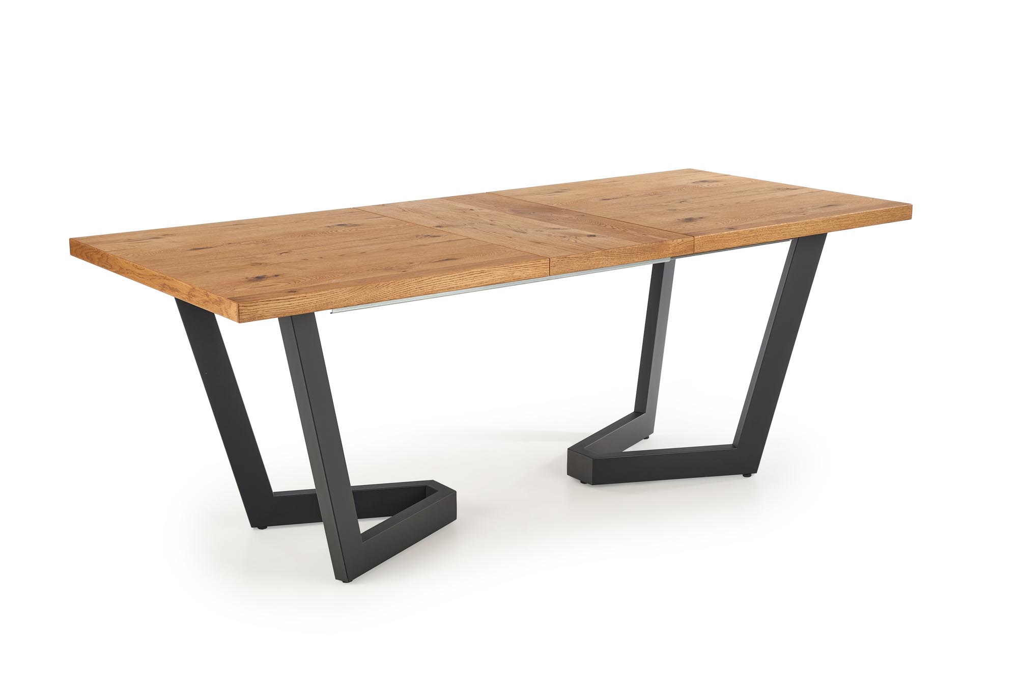 MASSIVE extension table, color: light oak / black - Image 14