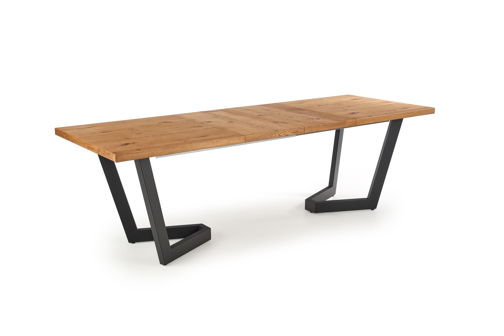 MASSIVE extension table, color: light oak / black - Image 15