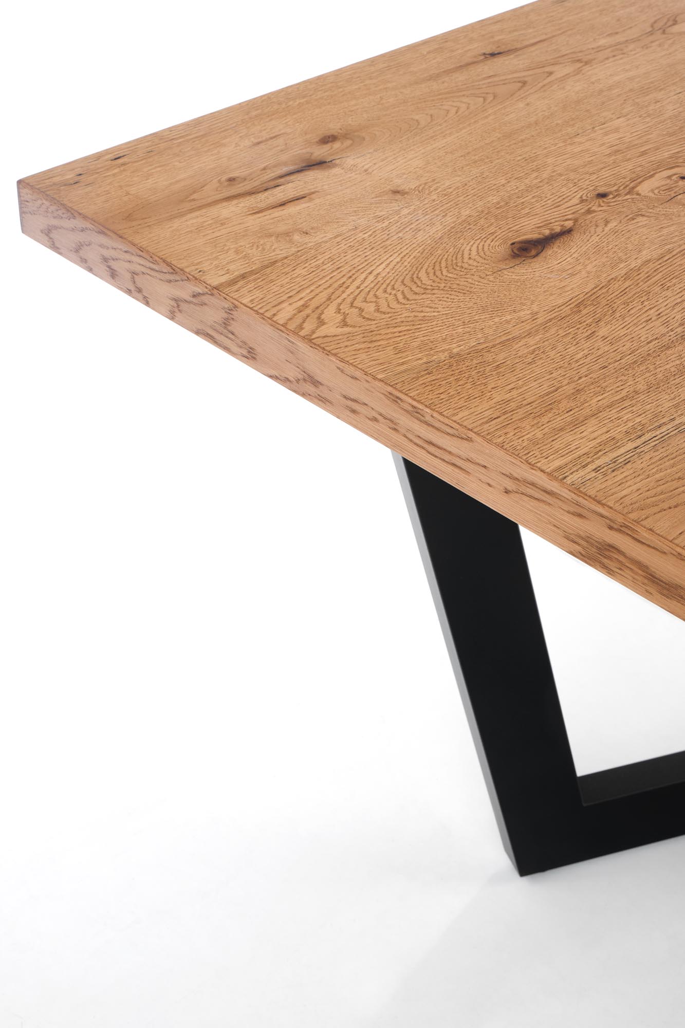 MASSIVE extension table, color: light oak / black - Image 18