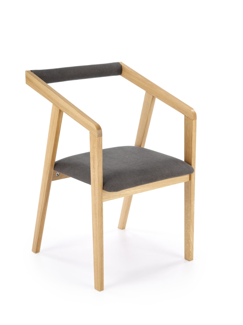 AZUL 2 chair, natural oak / grey