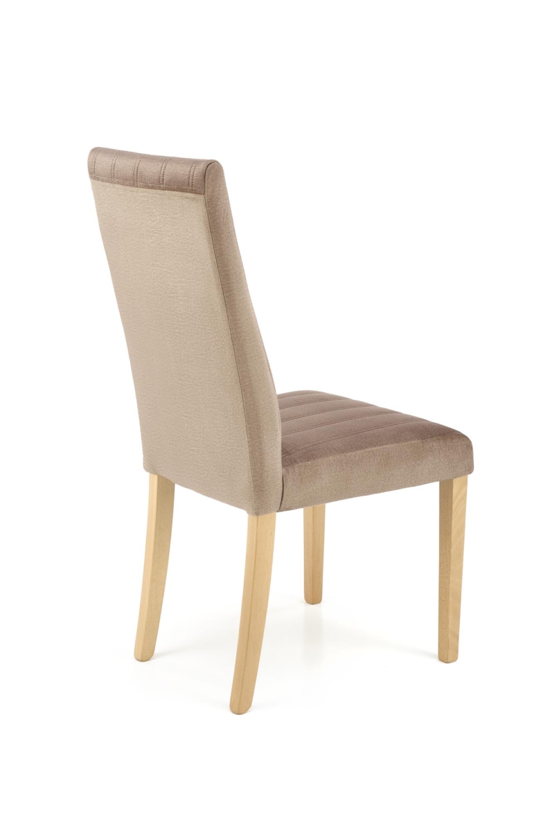 DIEGO 3 chair, color: quilted velvet Stripes - MONOLITH 09 - Image 4