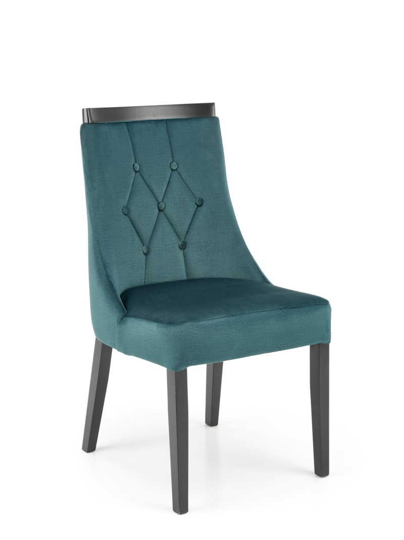 ROYAL chair, black / dark green Monolith 37