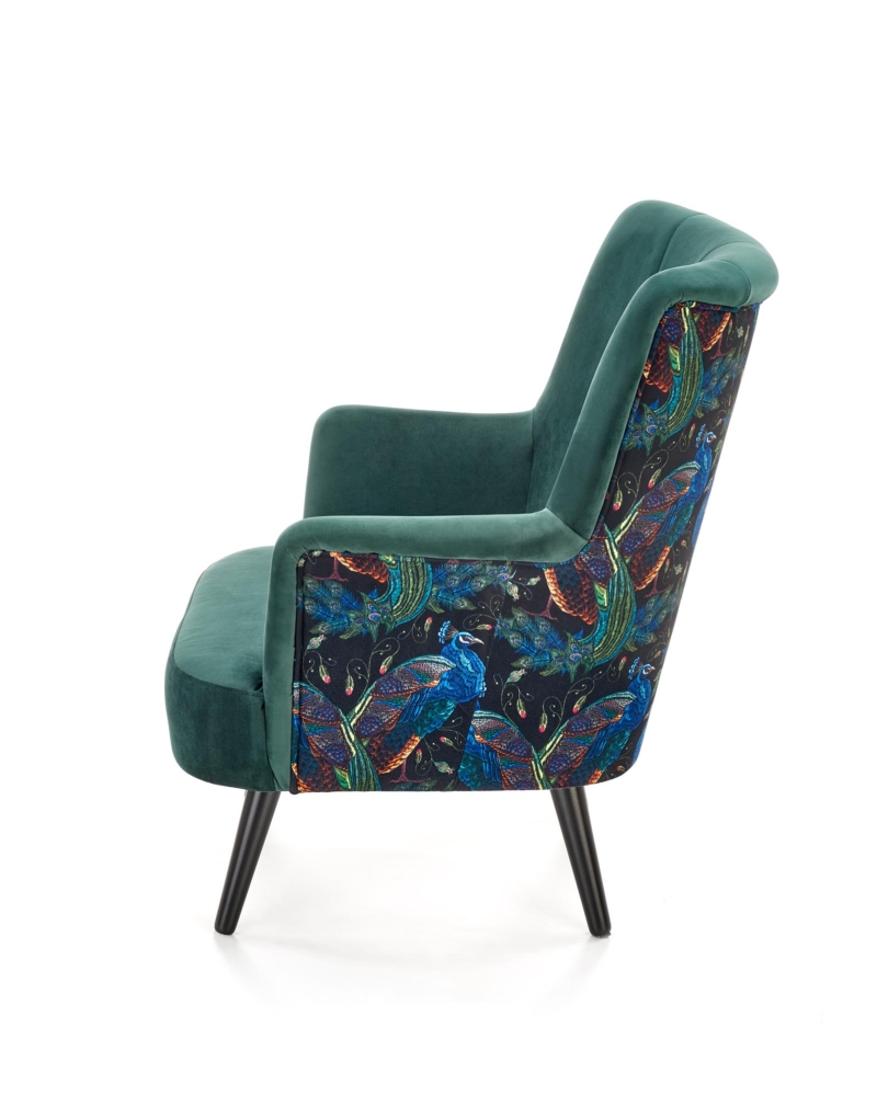 PAGONI chair color: dark green / black - Image 5