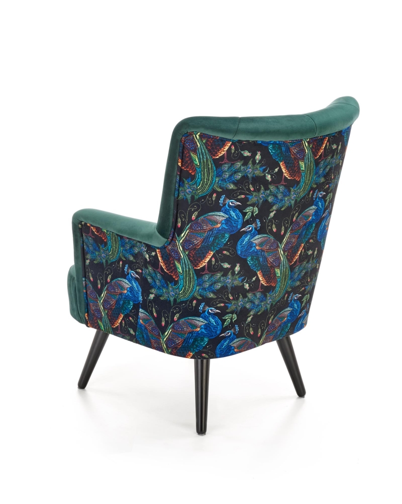 PAGONI chair color: dark green / black - Image 6