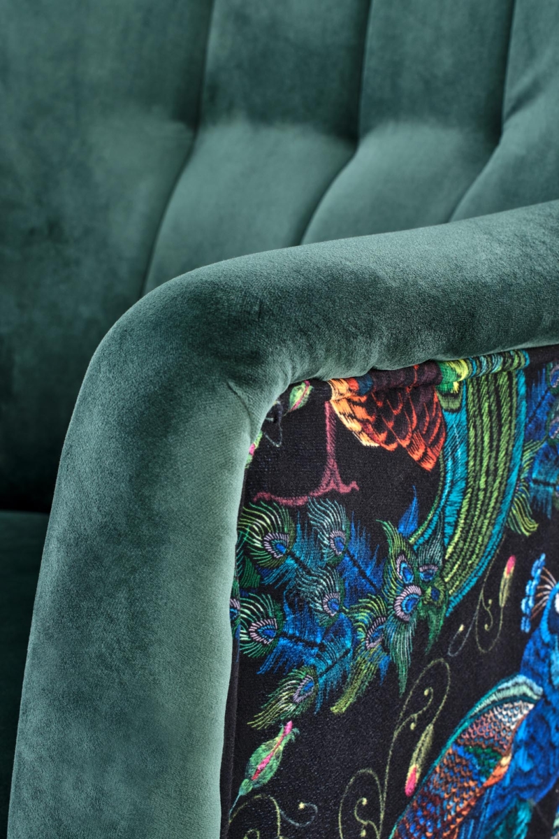 PAGONI chair color: dark green / black - Image 7