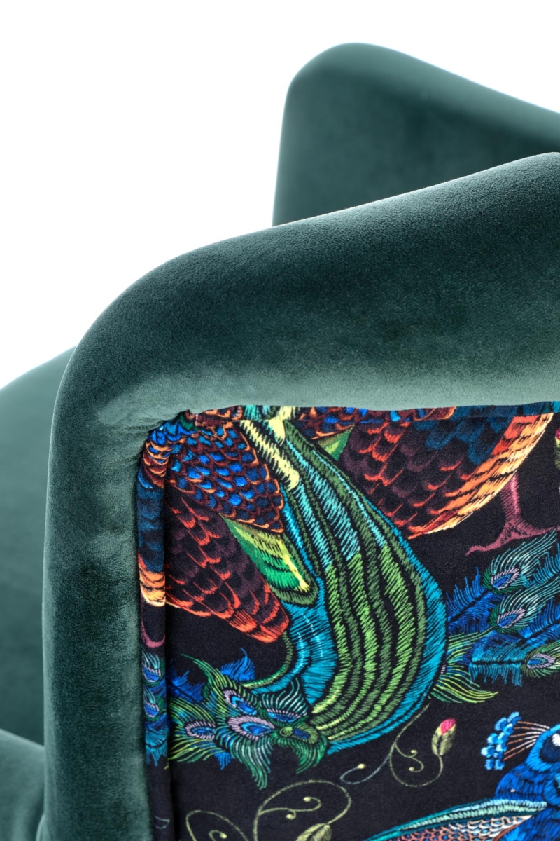 PAGONI chair color: dark green / black - Image 8