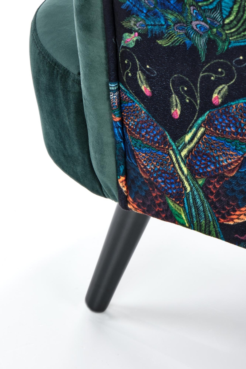 PAGONI chair color: dark green / black - Image 9