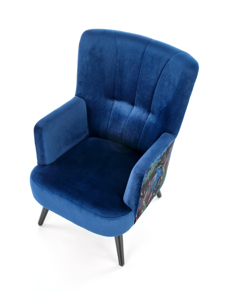 PAGONI chair color: dark blue / black - Image 4
