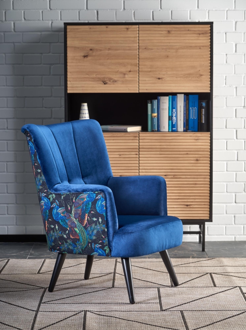 PAGONI chair color: dark blue / black - Image 6