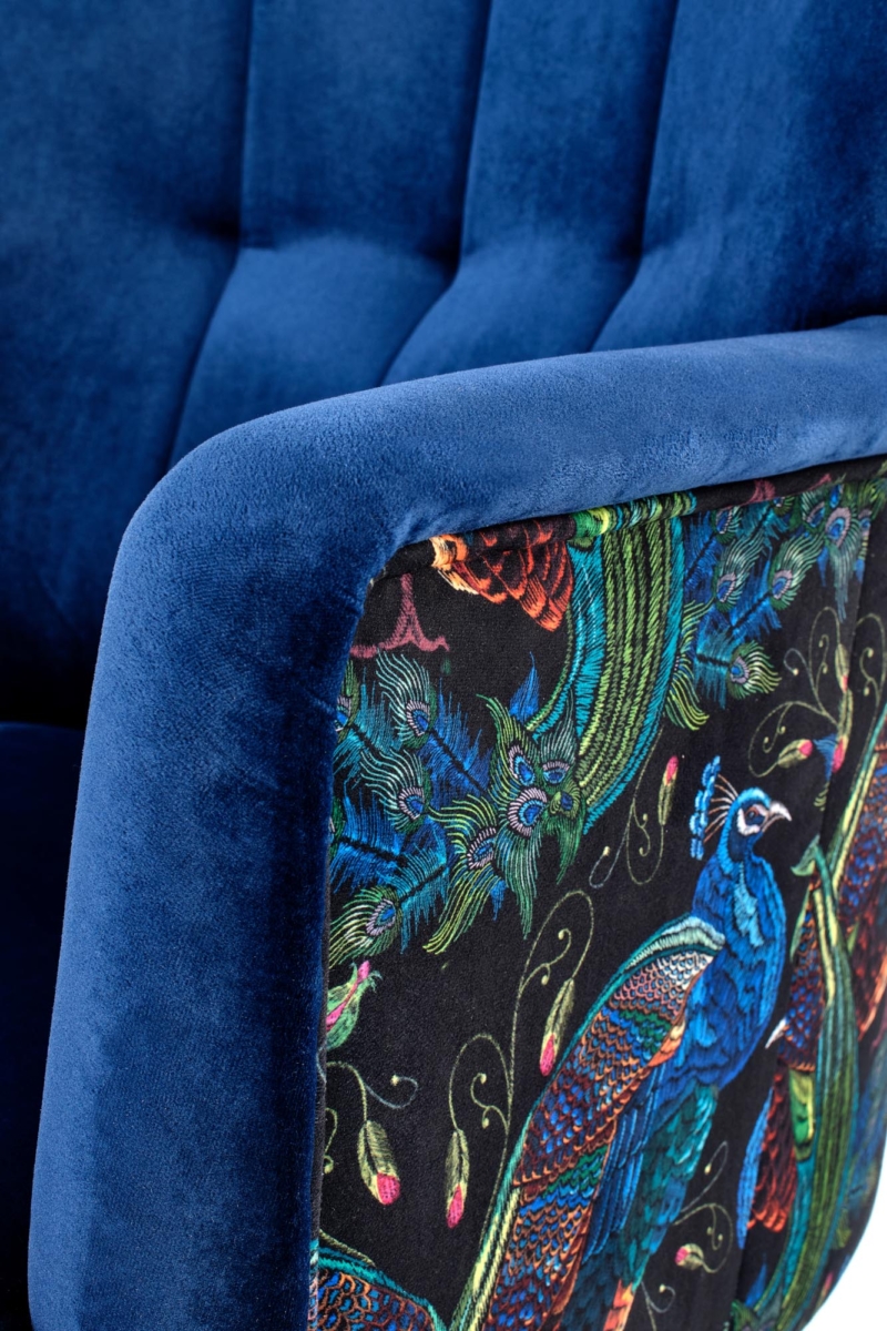 PAGONI chair color: dark blue / black - Image 9