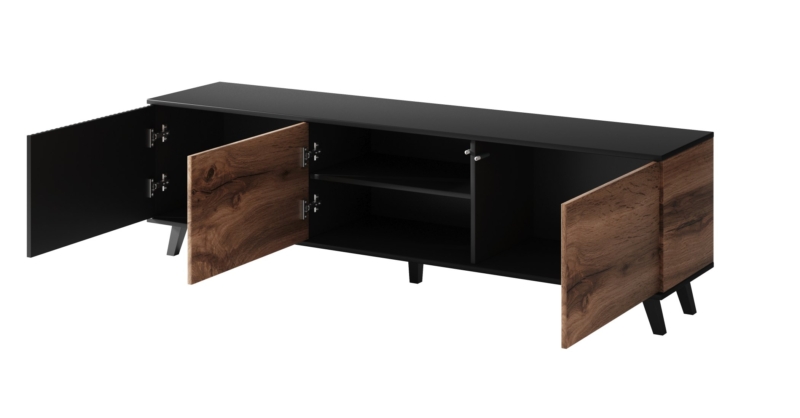 RANDOM RTV-2 TV-stand, color: wotan oak/black - Image 4