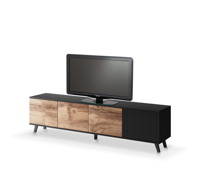 RANDOM RTV-3 TV-stand, color: wotan oak/black - Image 12