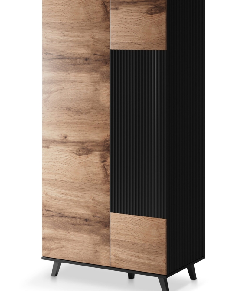 RANDOM P-1 hanging shelf, color: wotan oak/black
