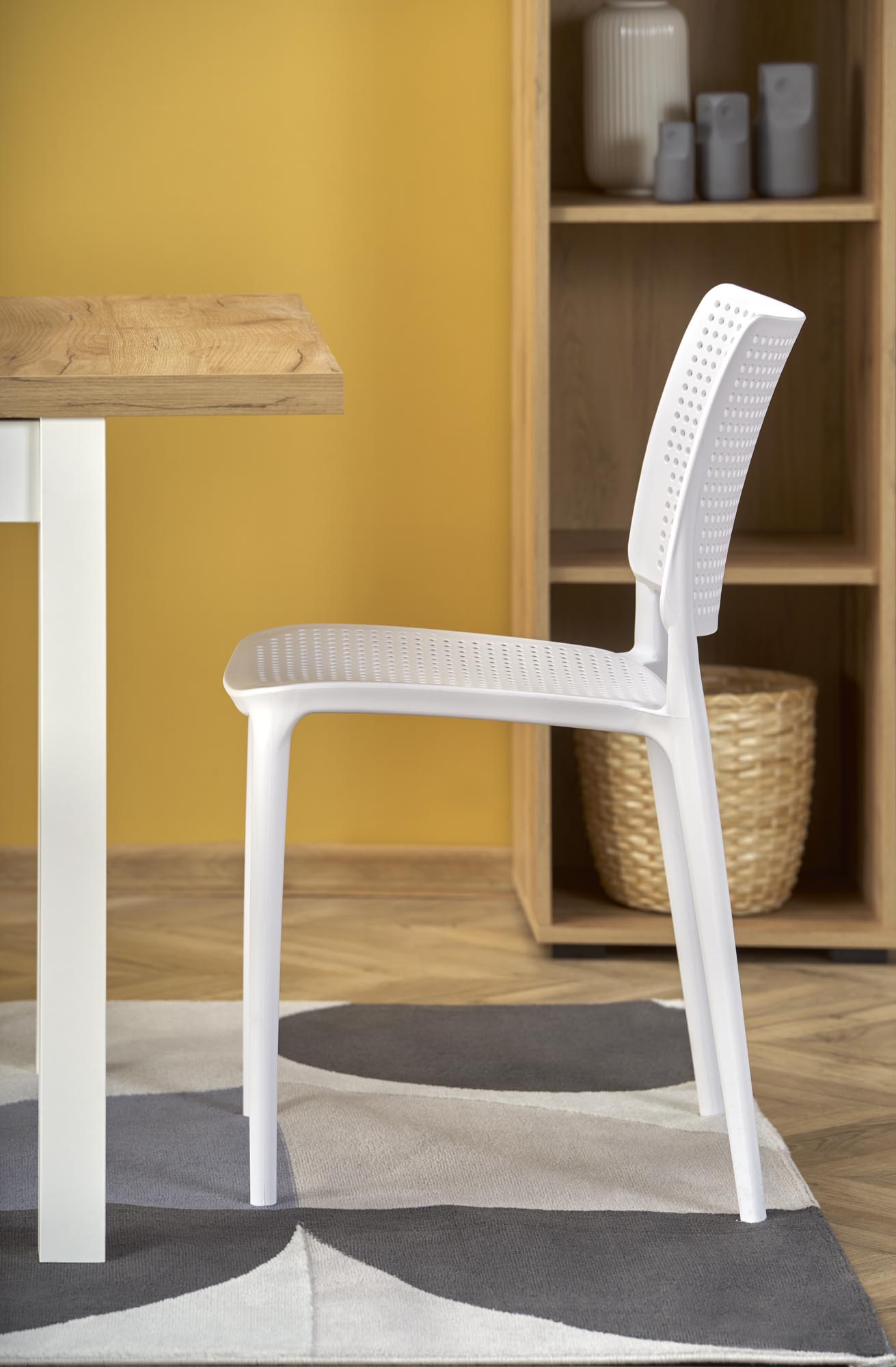 TIAGO SQUARE extension table craft oak / white - Image 9