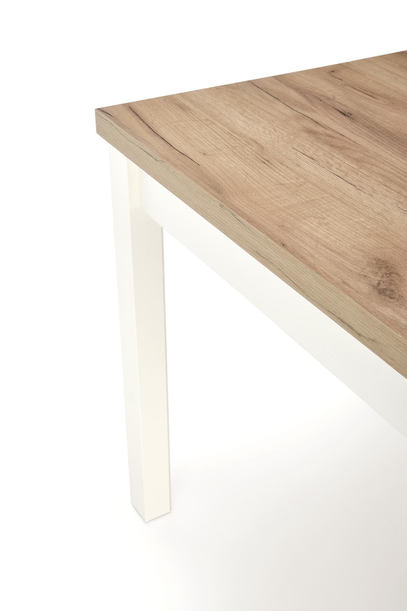 TIAGO SQUARE extension table craft oak / white - Image 12