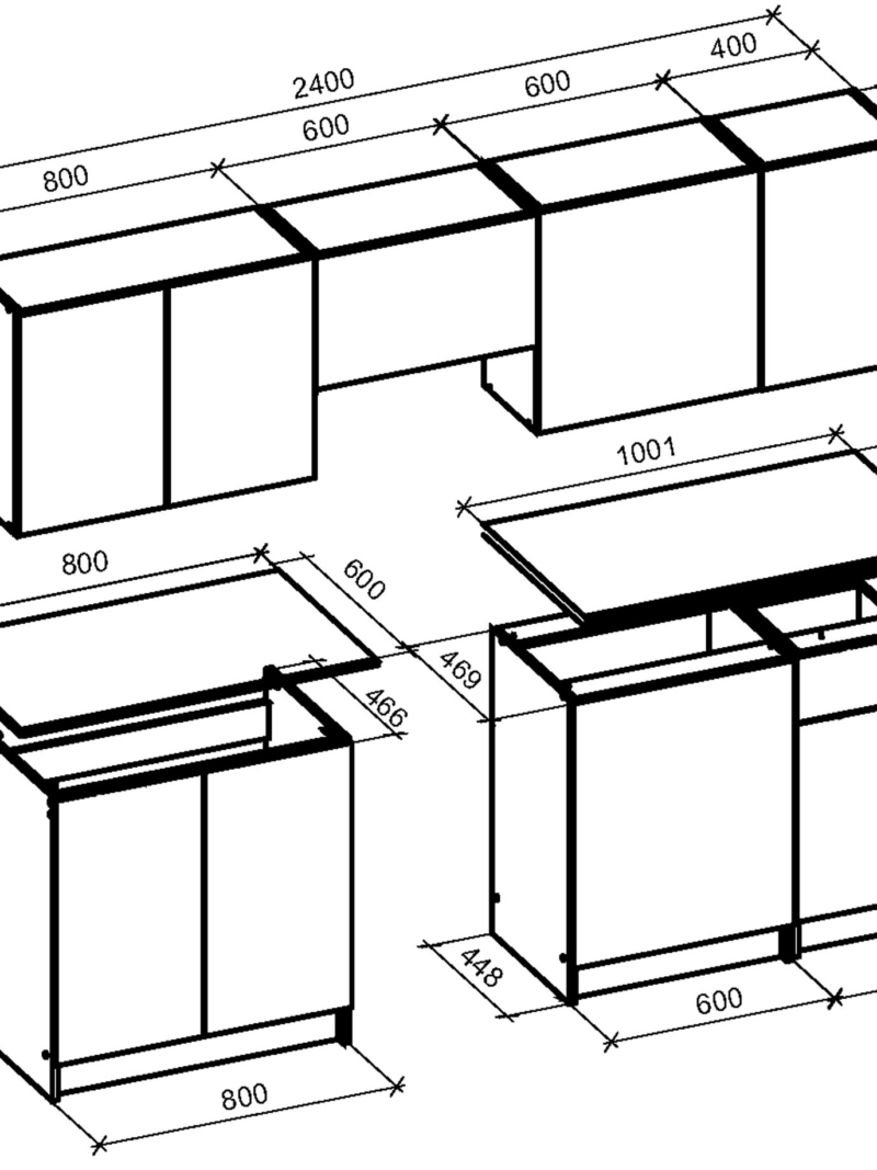 Alternative view of Köögimööbel Tatiana 240
