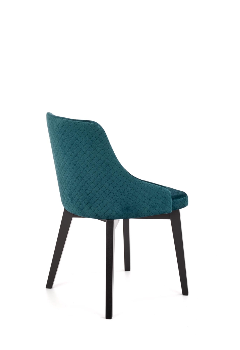 TOLEDO 3 chair, color: quilted velvet Karo 4 - MONOLITH 37 - Image 5