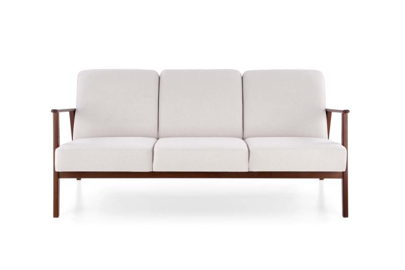 MILANO 3S sofa, light beige CASTEL#04 / dark walnut - Image 13