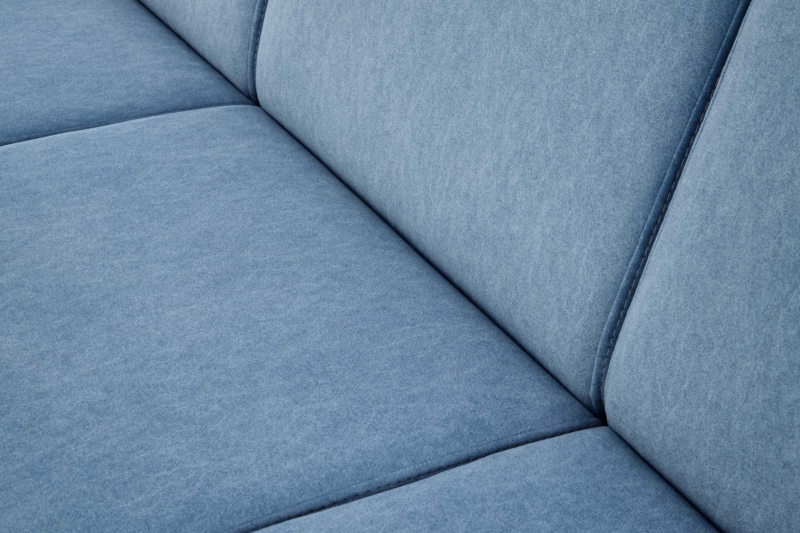MILANO 3S sofa, blue CASTEL#74 / dark walnut - Image 8