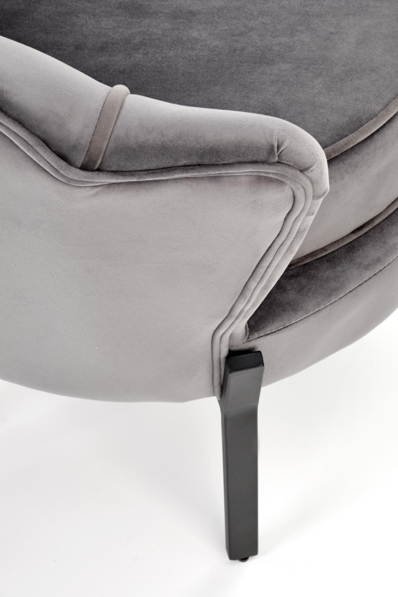 ANGELO leisure armchair grey / black - Image 9