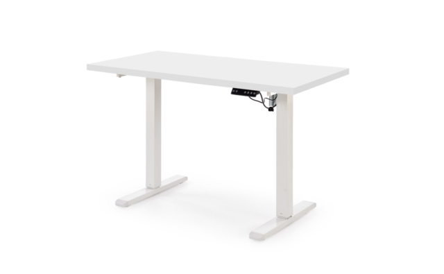 B/54 desk with adjustable height, top - white, frame - white