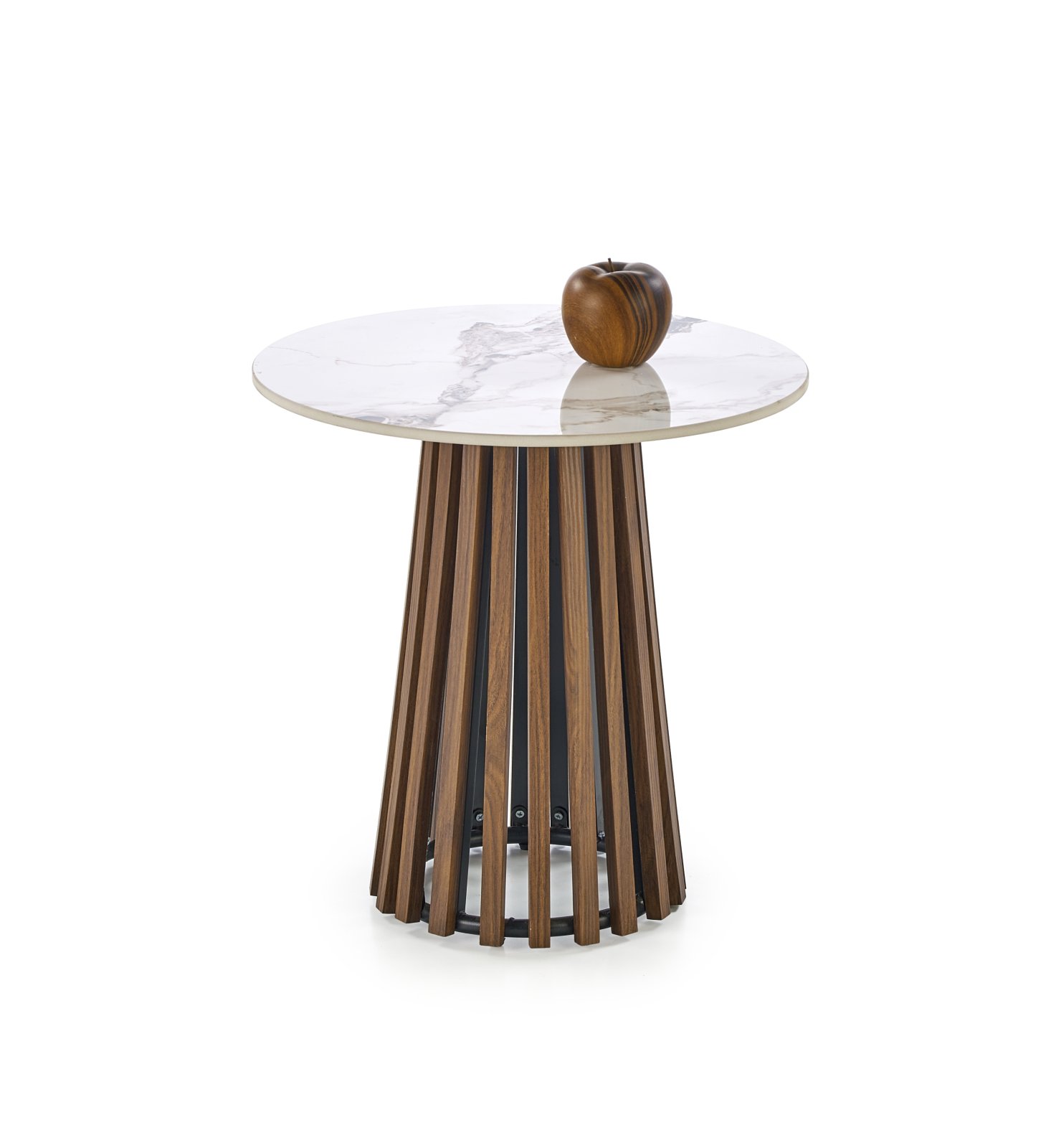 CARINA_S c.table beige marble / walnut