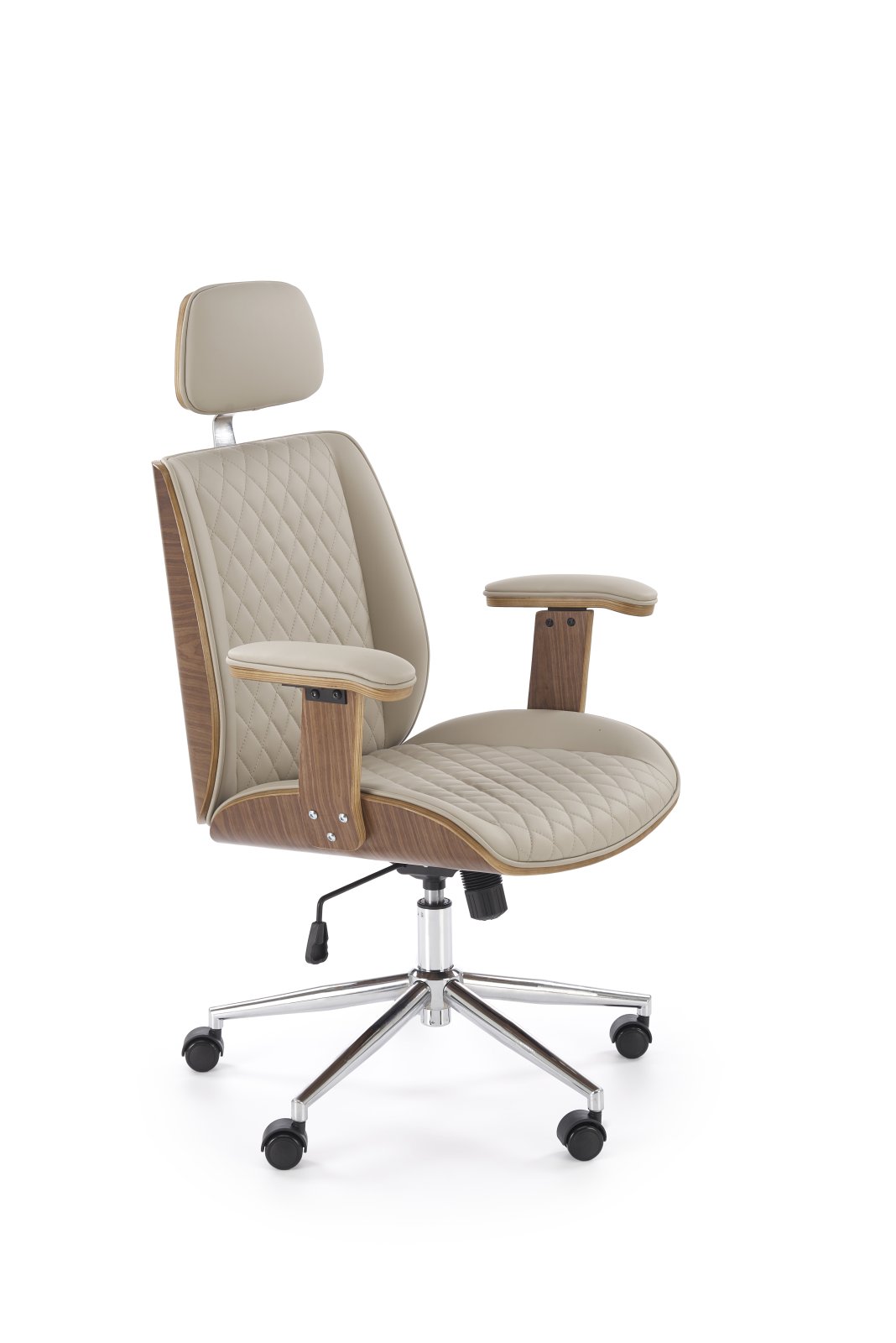 TIMBER o.chair, walnut/beige