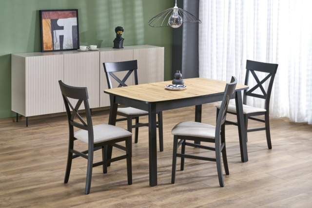 BARRIL extension table, color: lartisan oak / black