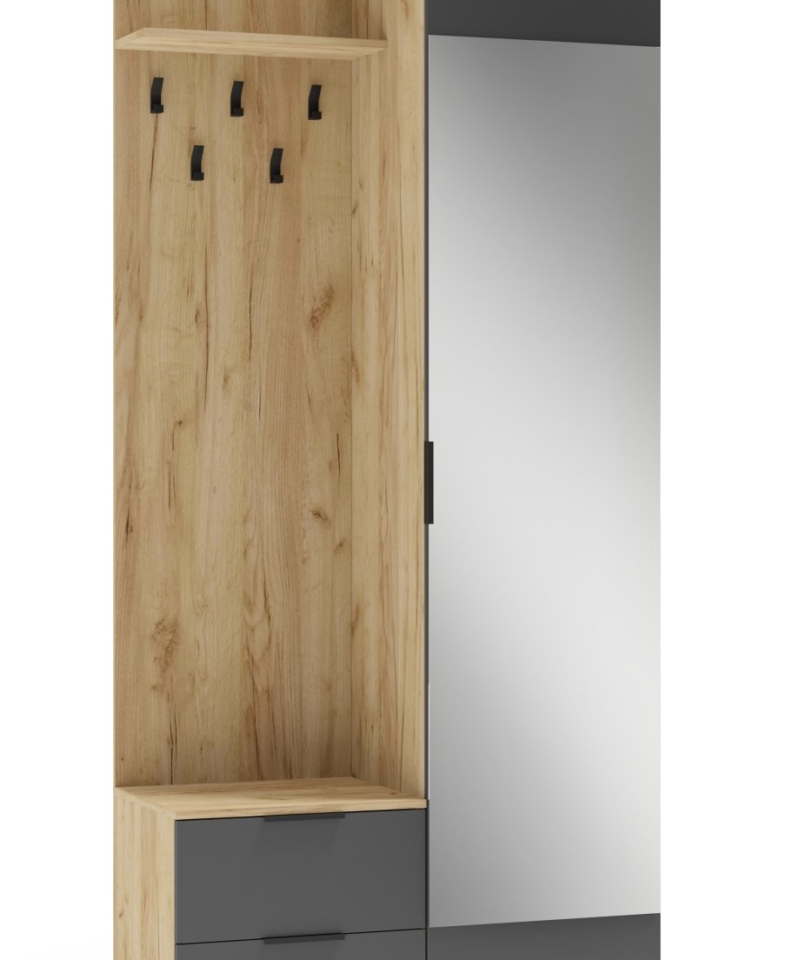 CORAL hall system gold oak / antracite